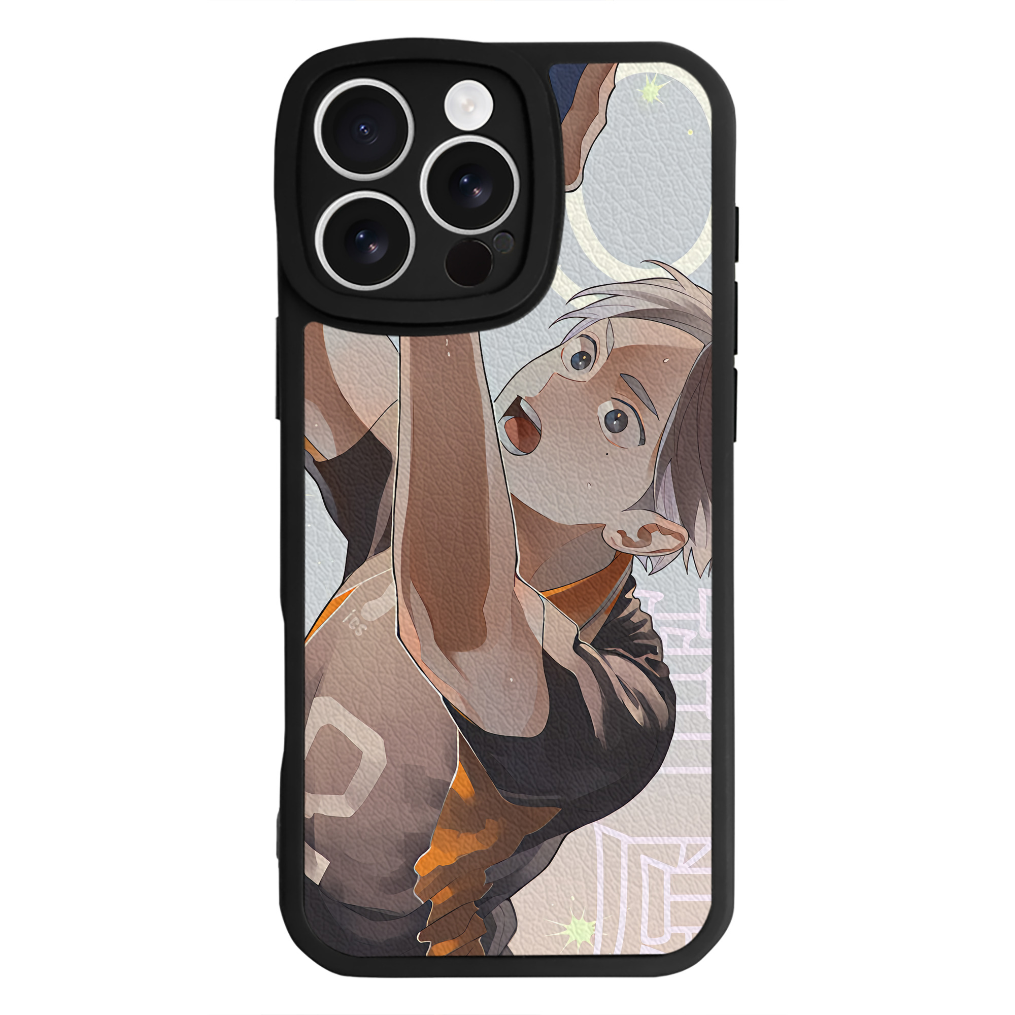 （画像用） ハイキュー!! Haikyu!! 【iPhone 16シリーズ対応】シリコンスマホケース（レザー調） 材質：シリコン